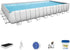 Bestway  31ft x 16ft x 52in Steel Frame Above Ground Swimming Pool Set with 2000 GPH Sand Filter Pump, Pool Cover, Ladder, and Solution Blend