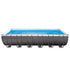 Intex 24ft X 12ft X 52in Ultra Frame Rectangular Pool Set with Sand Filter Pump, Ladder, Ground Cloth & Pool Cover