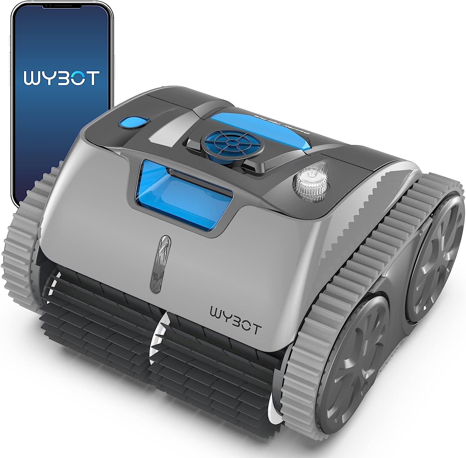 WYBOT Cordless Wall Climbing Robotic Pool Cleaner With Intelligent Path Cleaning