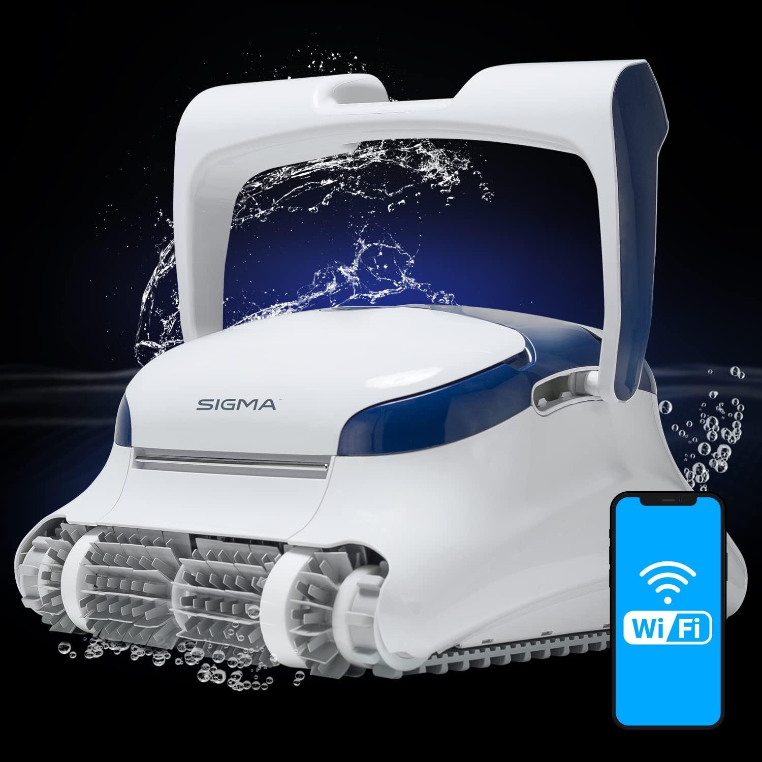 Dolphin Sigma Robotic Pool Cleaner with Gyroscope, Wi-Fi, Oversized Filters