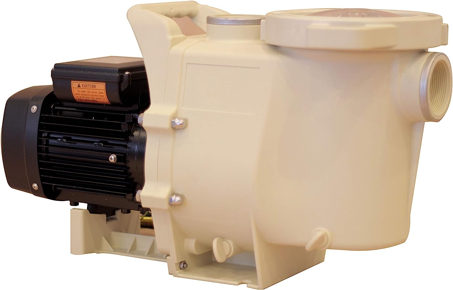 FibroPool 1.5 HP Swimming Pool Pump for In Ground Pools and Spas - 1.5 Horsepower - Designed in the USA - High Efficiency Single Speed Motor With Clear Top Lid - FP150