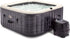 Intex  PureSpa Plus 4 Person Portable Inflatable Square Hot Tub Spa with 170 Bubble Jets and Built in Heater Pump, Greystone