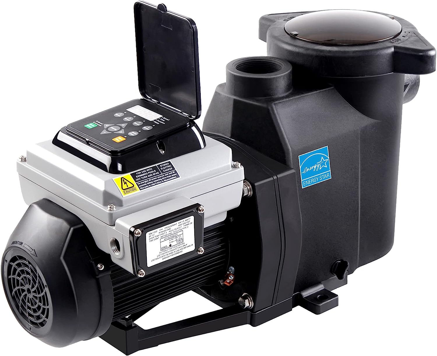 BLUE WORKS Variable Speed Pump 3HP Pool Pump Inground Energy Star Certified, 220V-240V, 2-Year Limited USA Warranty