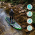FunWater SUP Inflatable Stand Up Paddle Board Ultra-Light Inflatable Paddleboard with ISUP Accessories,