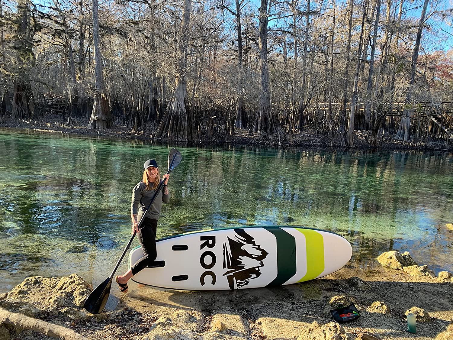 Roc Inflatable Stand Up Paddle Boards with Premium SUP Paddle Board Accessories