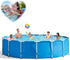 LFSTY Round Frame Above Ground Pool, Metal Frame Pool, Pond Family Swimming Pool