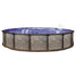Lomart Skye Harbor 12 Foot x 52 Inch Round Hard Sided Steel Frame Above Ground